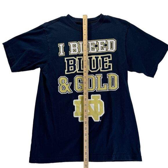 Adidas Notre Dame‎ "I Bleed Blue And Gold" Men's T-Shirt Medium Fighting Irish - Picture 5 of 5